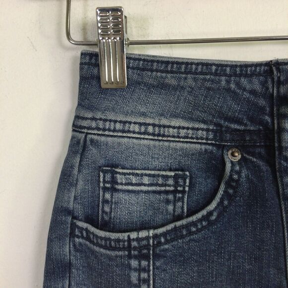 O'Neill Womens Marina Jean Shorts Denim Dark Wash Blue Grass Wash Size 27 NWT - Picture 9 of 16